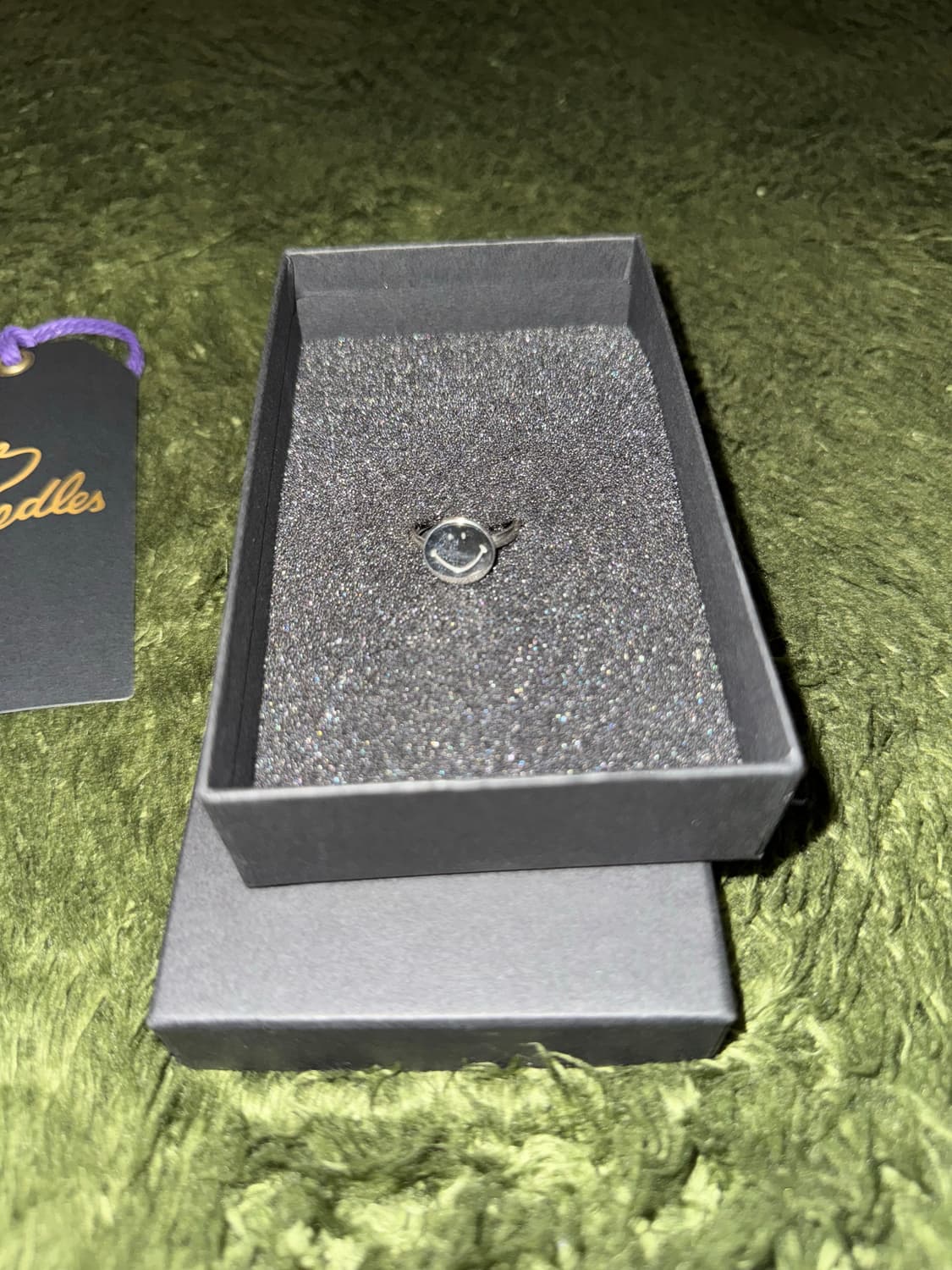 [17] NEEDLES 니들스 스마일 로고 실버 925 반지 링 상품이미지1