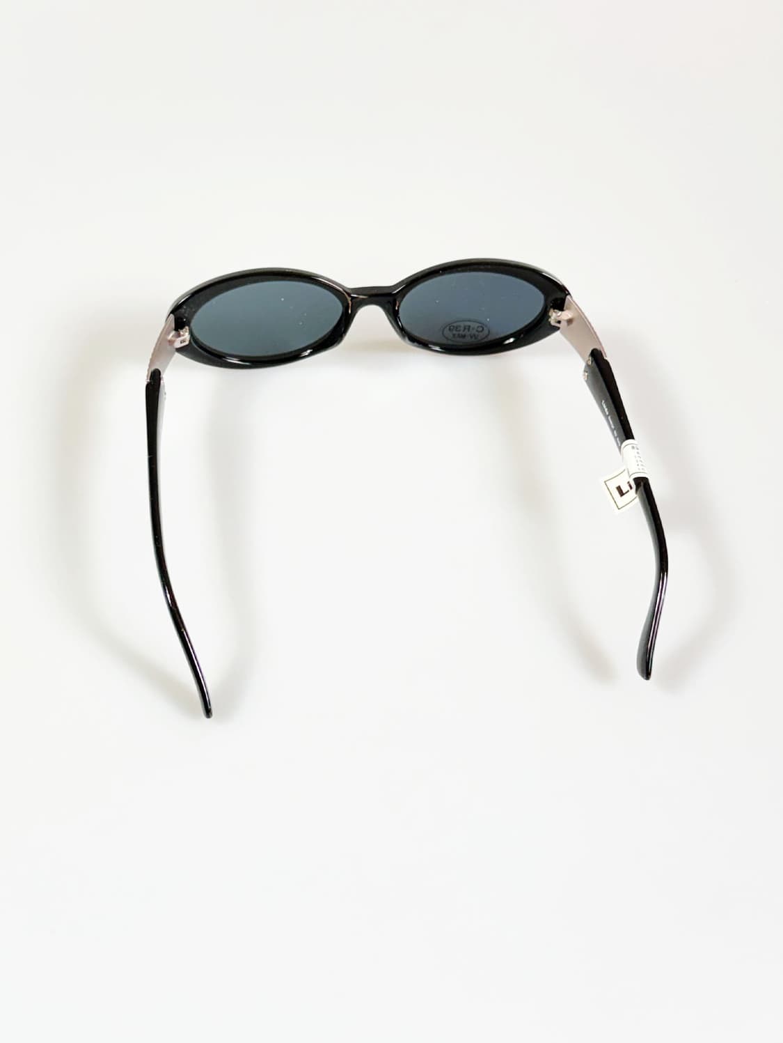 90s LIN DA 블랙 볼드 오벌 프레임 빈티지 선글라스 상품이미지5