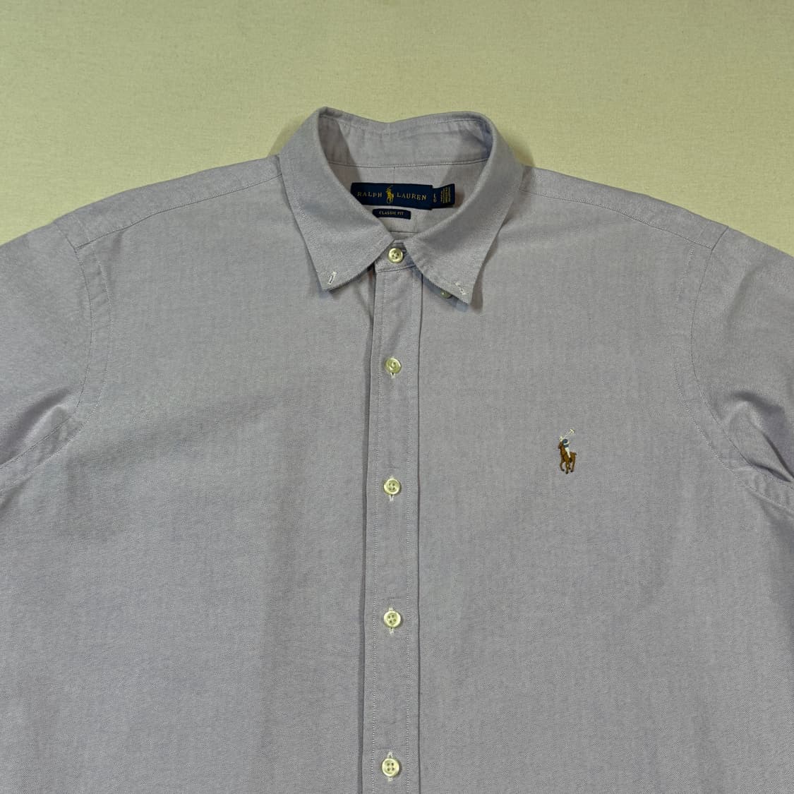 L) 폴로 랄프로렌 클래식핏 옥스포드 셔츠 연보라색 상품이미지3