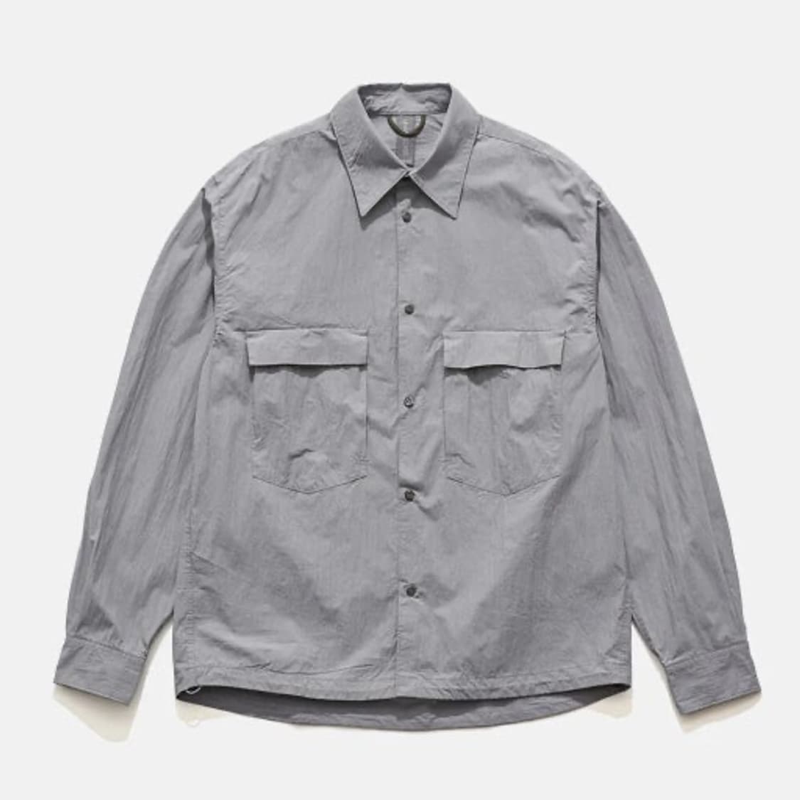 언어펙티드/ 드로스트링 오버사이즈 셔츠 세이지블루/ L 상품이미지1