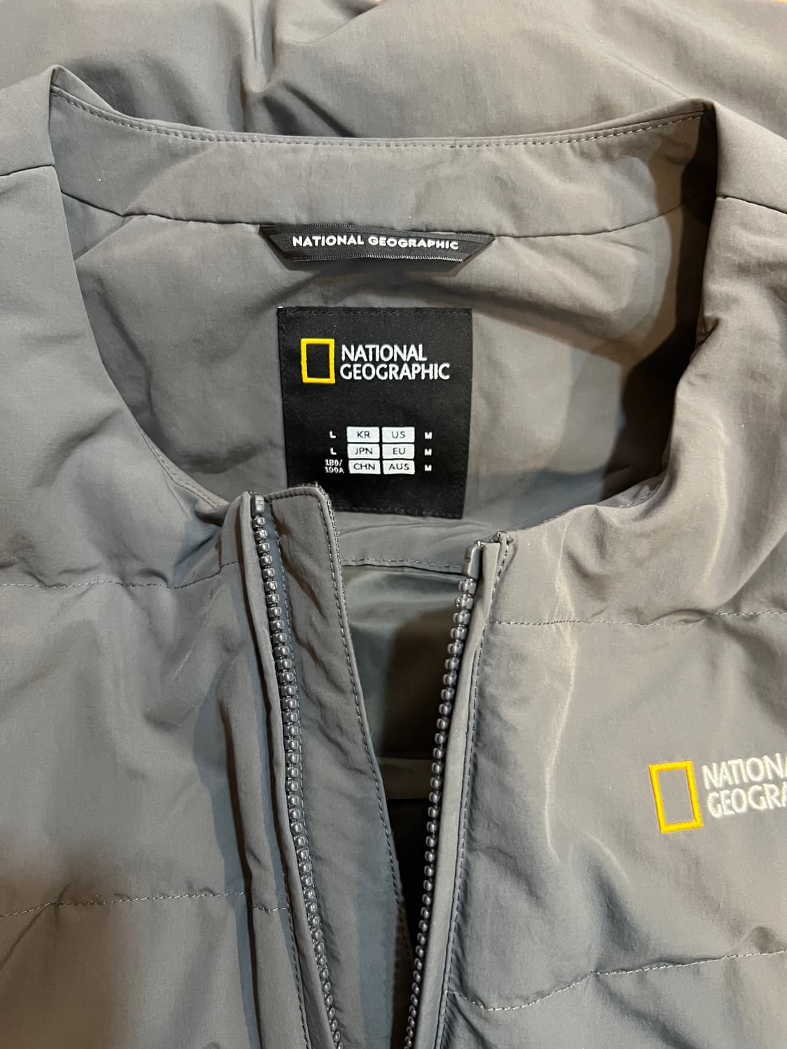 내셔널지오그래픽 남성 그레이구스다운패딩조끼 간절기패딩조끼 상품이미지5