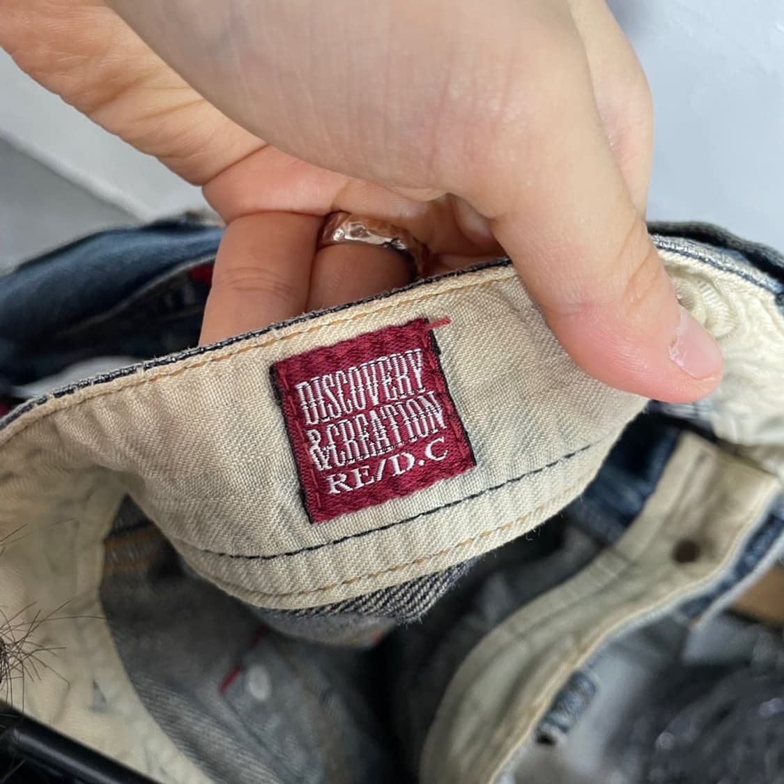 카고 미니 데님 스커트 상품이미지5