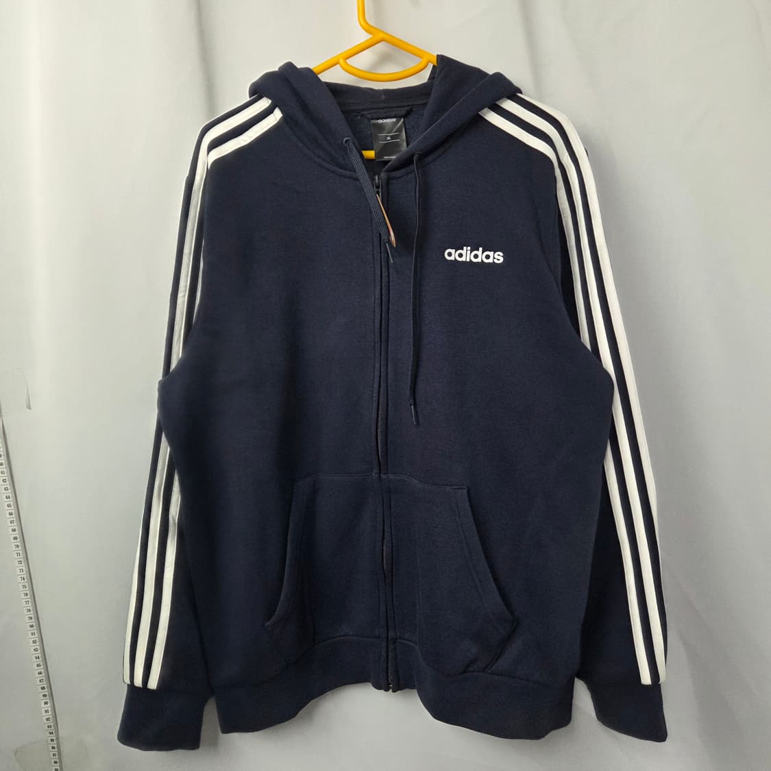 XL(120)/ 아디다스 / 네이비 기모 후드 집업 상품이미지1