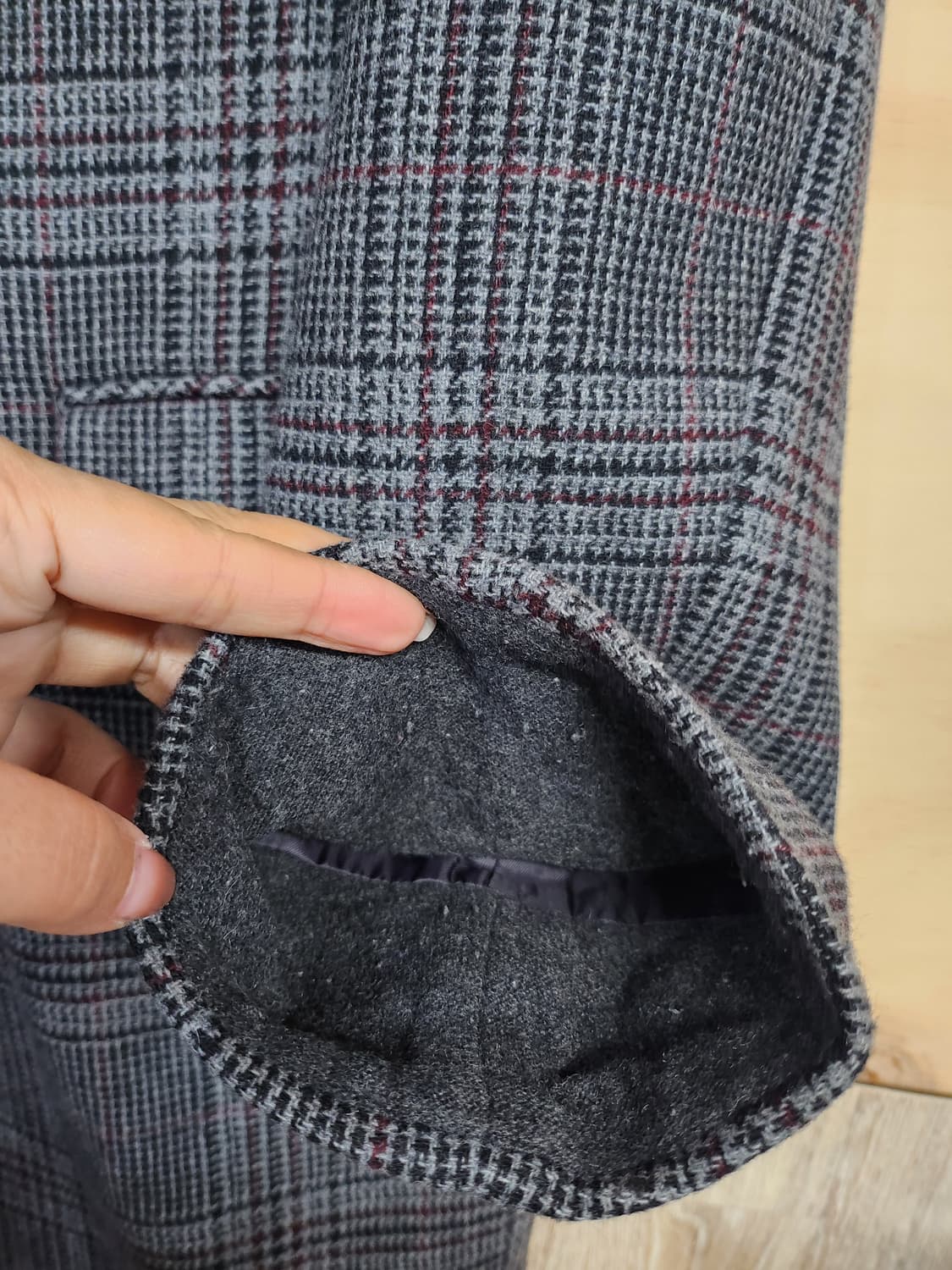 484) 보브 vov 체크코트 상품이미지4