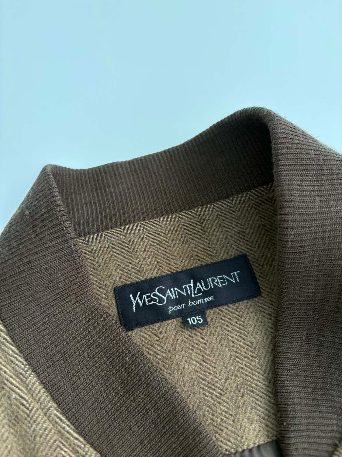 [105] 입생로랑 YSL 헤링본 울 바시티 자켓 상품이미지3