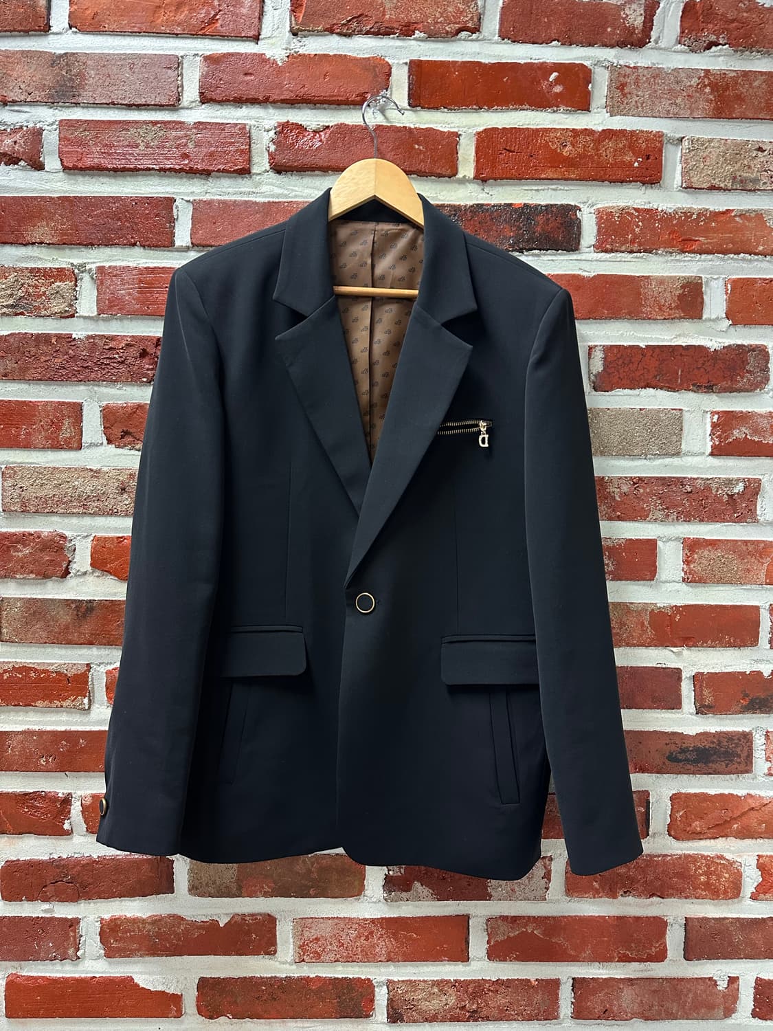 (2)디벨 골드지퍼 싱글 블레이저 상품이미지4