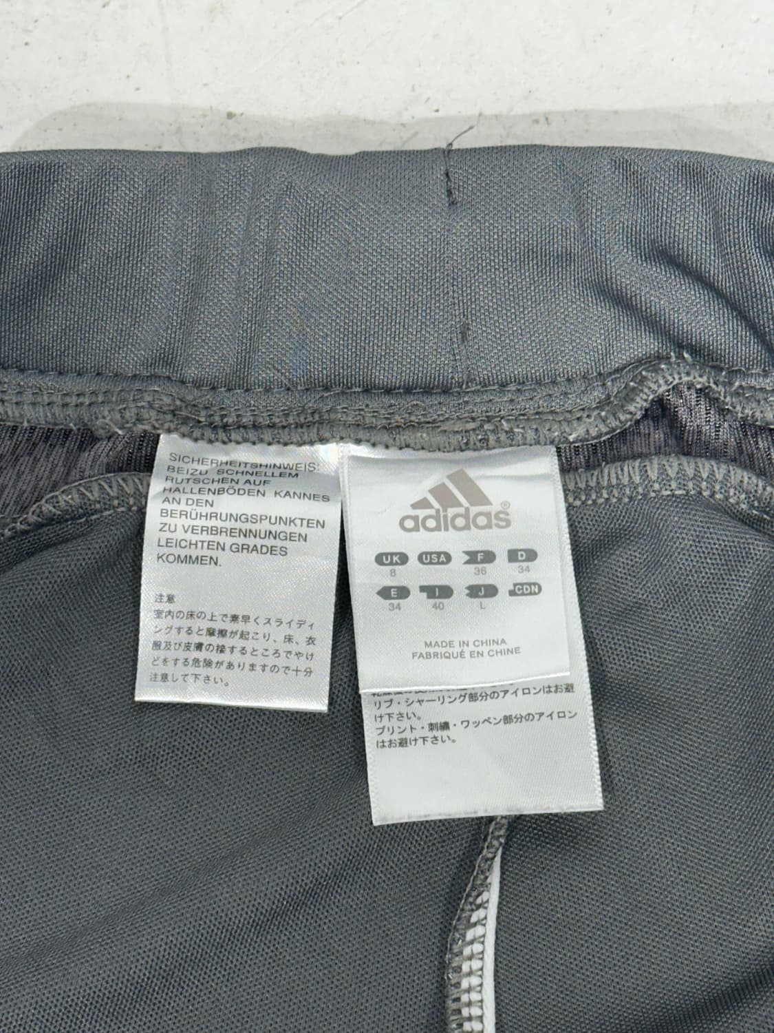 아디다스 차콜 부츠컷 와이드 트레이닝 블루 삼선 추리닝 대장급 팬츠 L 상품이미지7