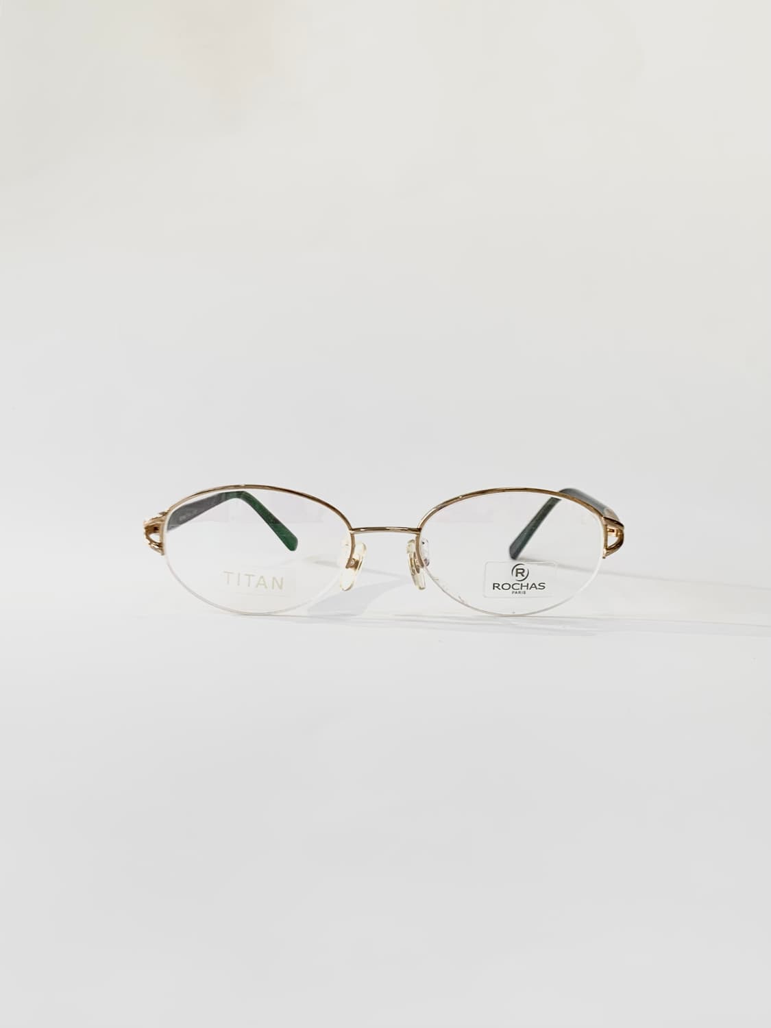 [픽키-604] 로샤스 골드 하프림 안경 데드스탁 티타늄 상품이미지2