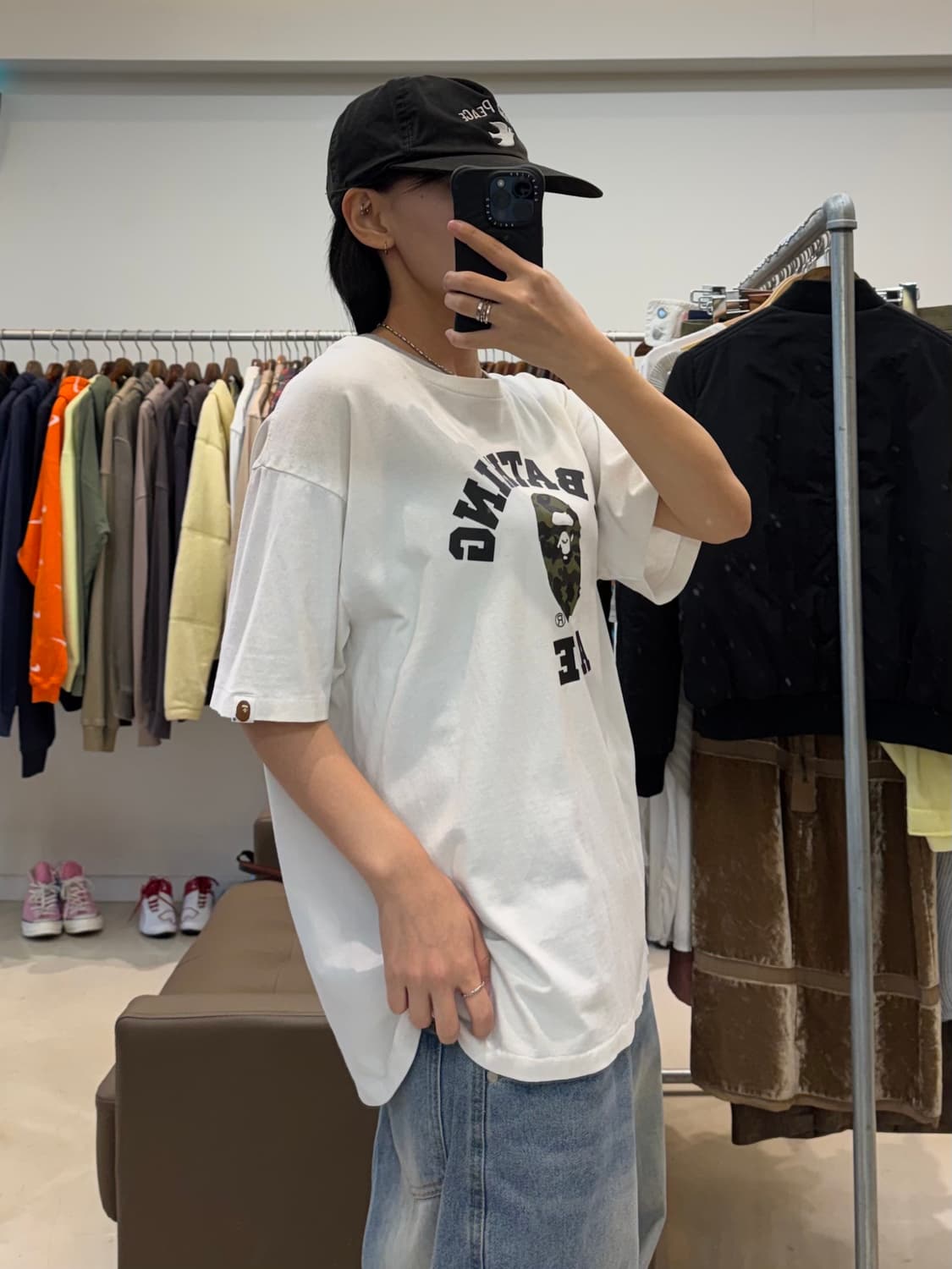 베이프 퍼스트 카모 컬리지 티셔츠 상품이미지9