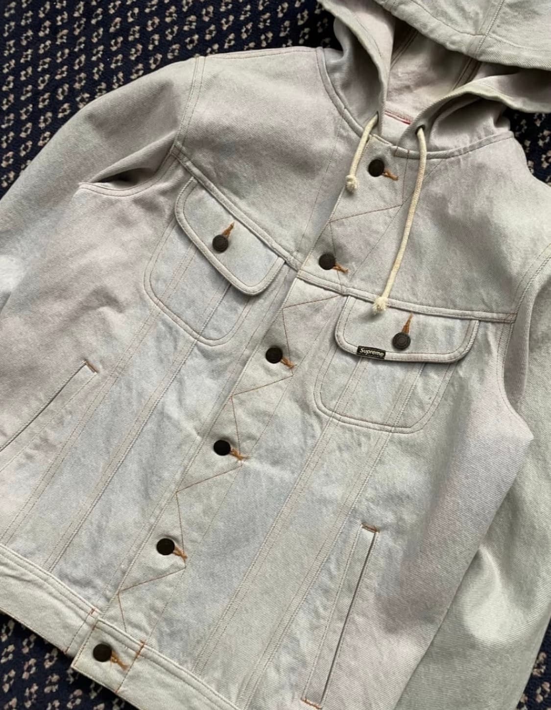 슈프림 후드 데님 자켓 상품이미지3