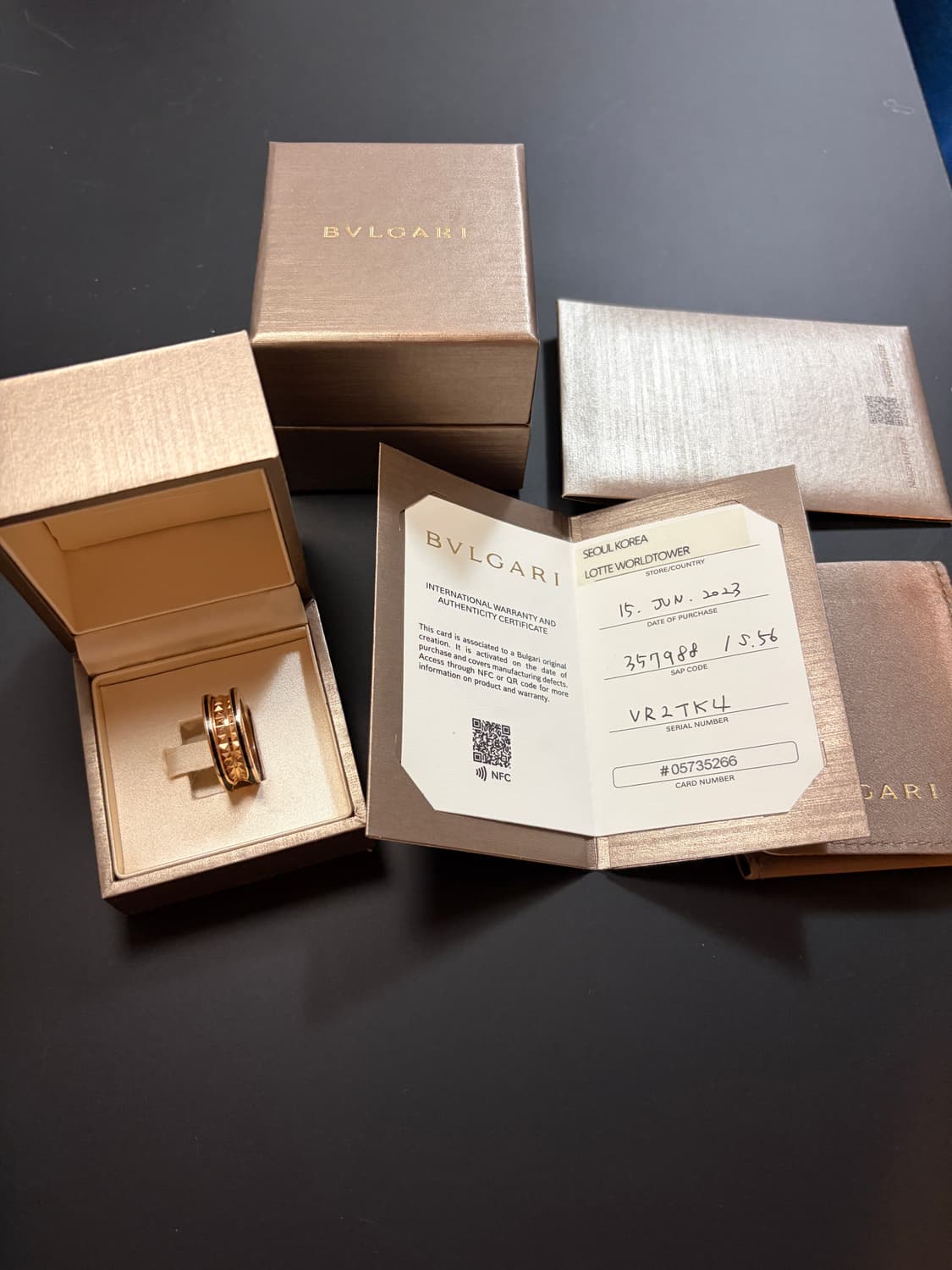 불가리 비제로원 락2밴드 링 56호 상품이미지2