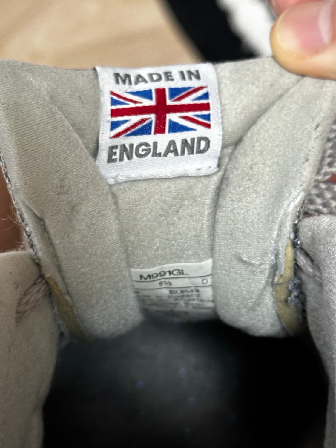 뉴발란스 991 M991GL 그레이 275 상품이미지2