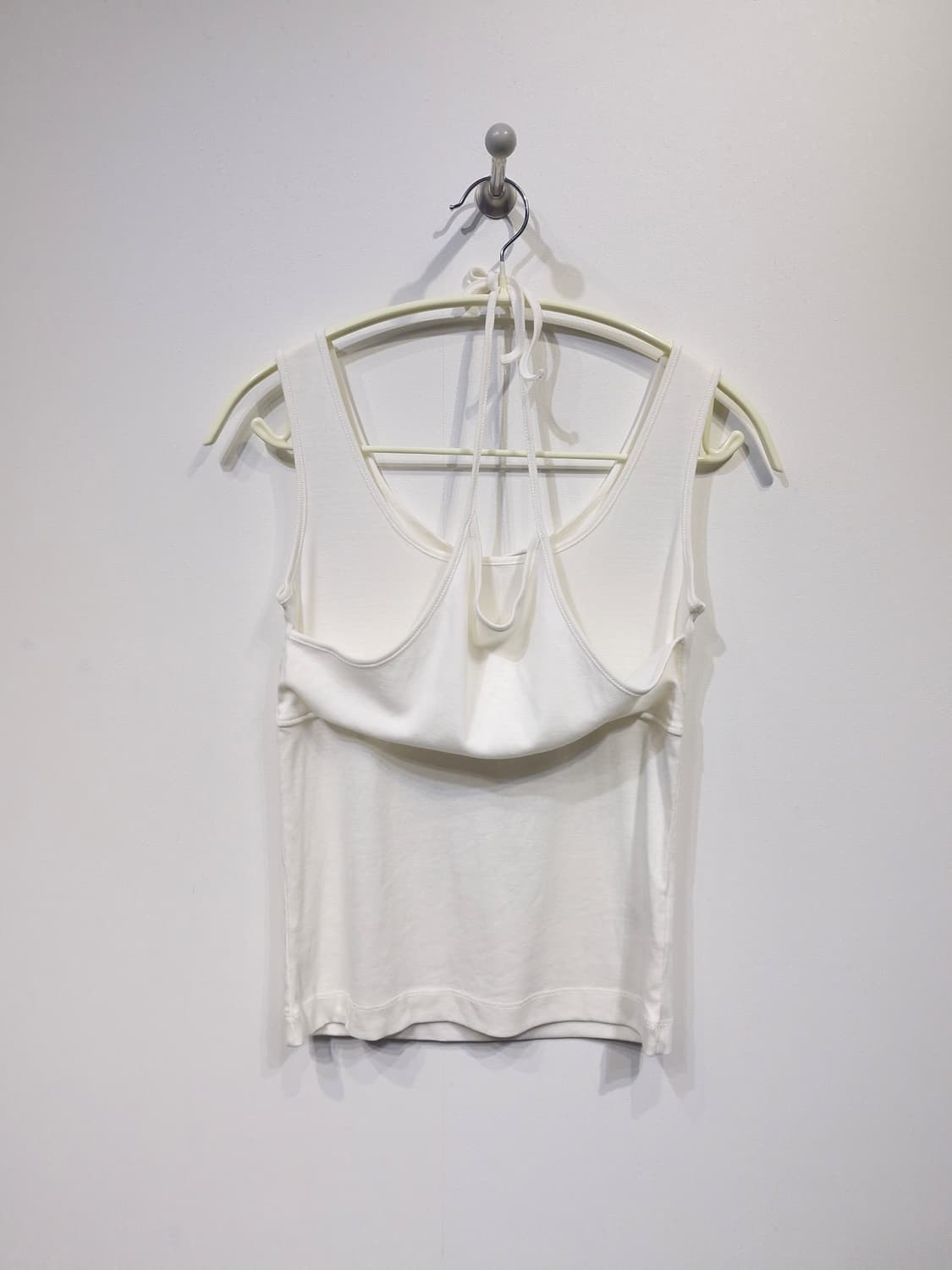 [새상품]THEILMA 더일마 레이어드 홀터나시 화이트 상품이미지2