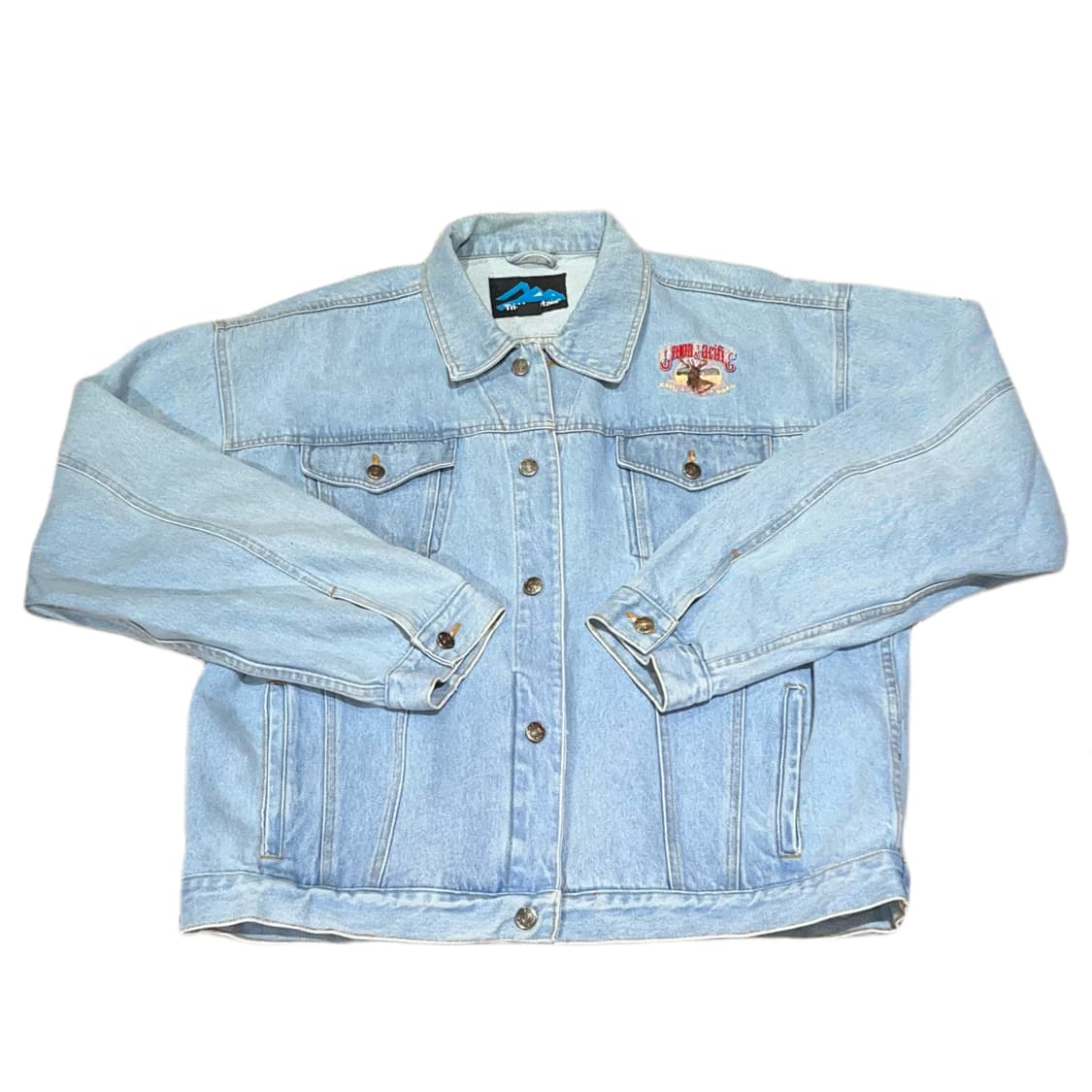 빅사이즈 패치 포인트 연청 자켓 상품이미지3