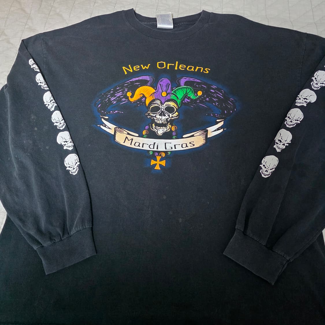 [2XL] 00s 빈티지 웨스트 코스트 차퍼스 패러디 스컬 롱슬리브 상품이미지6