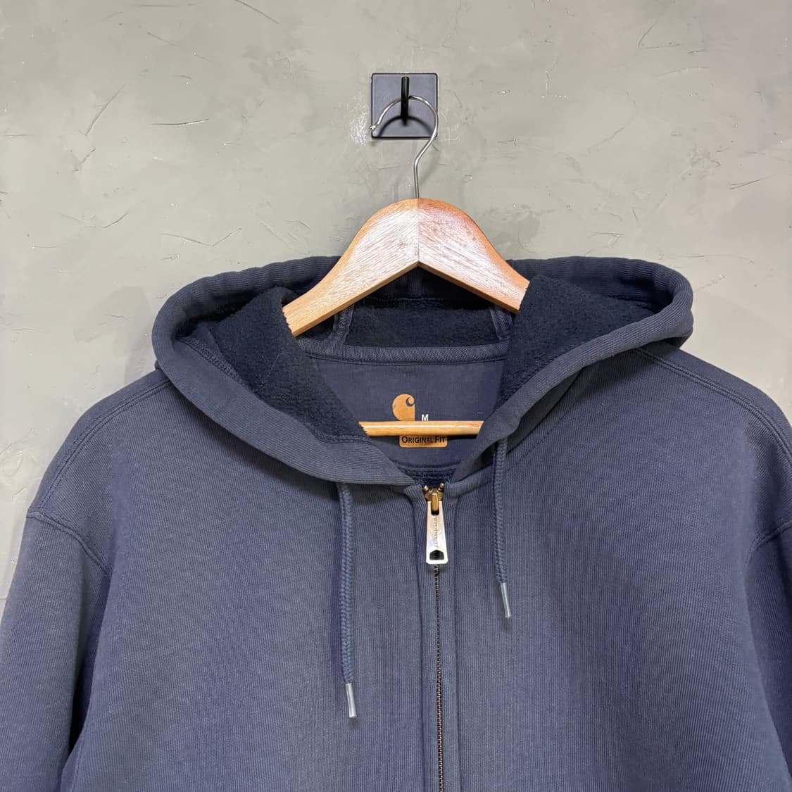 칼하트 미드웨이트 후드집업 네이비 상품이미지2