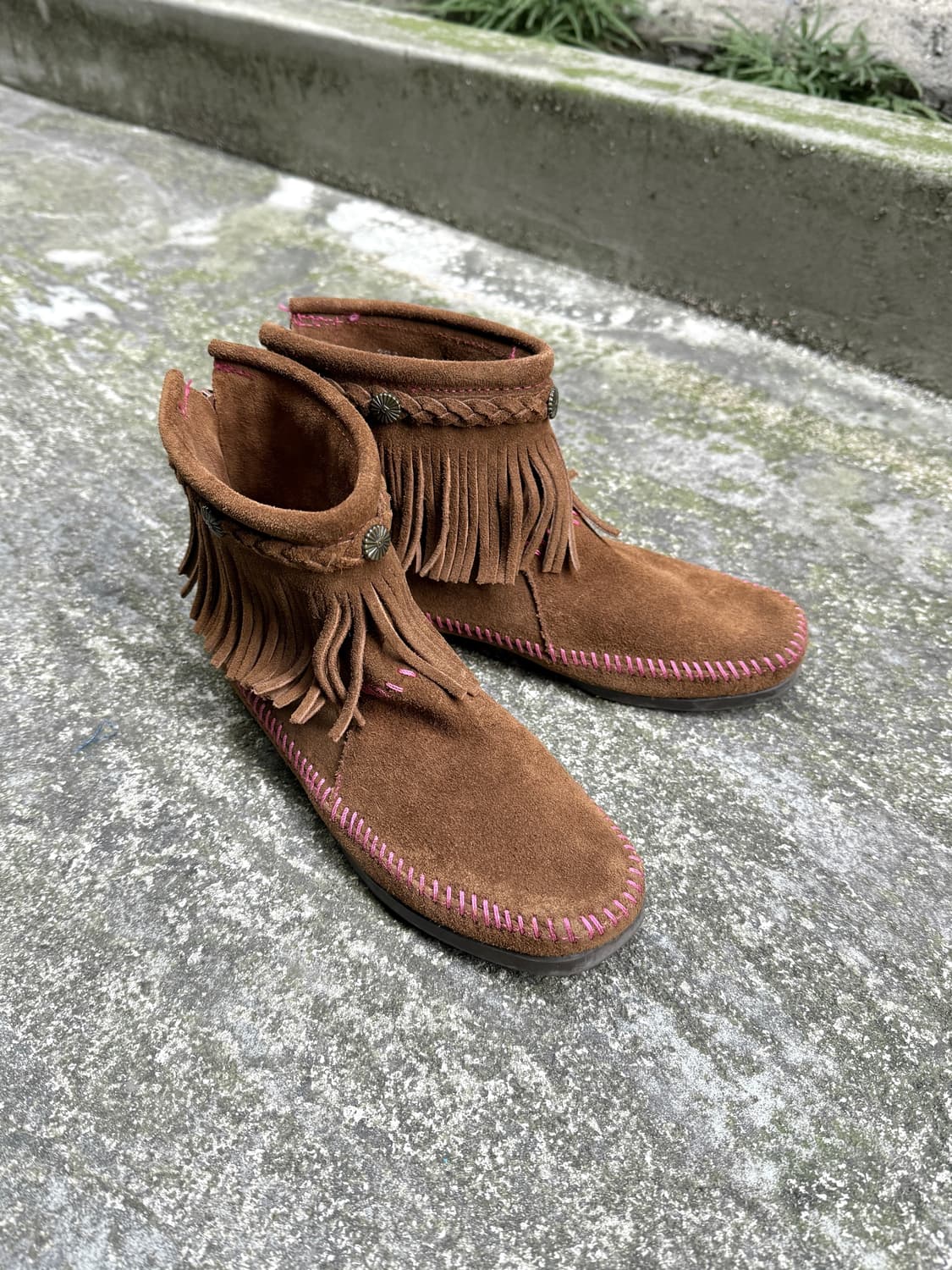 미네통카 X 아트모스 프린지 부츠 상품이미지5