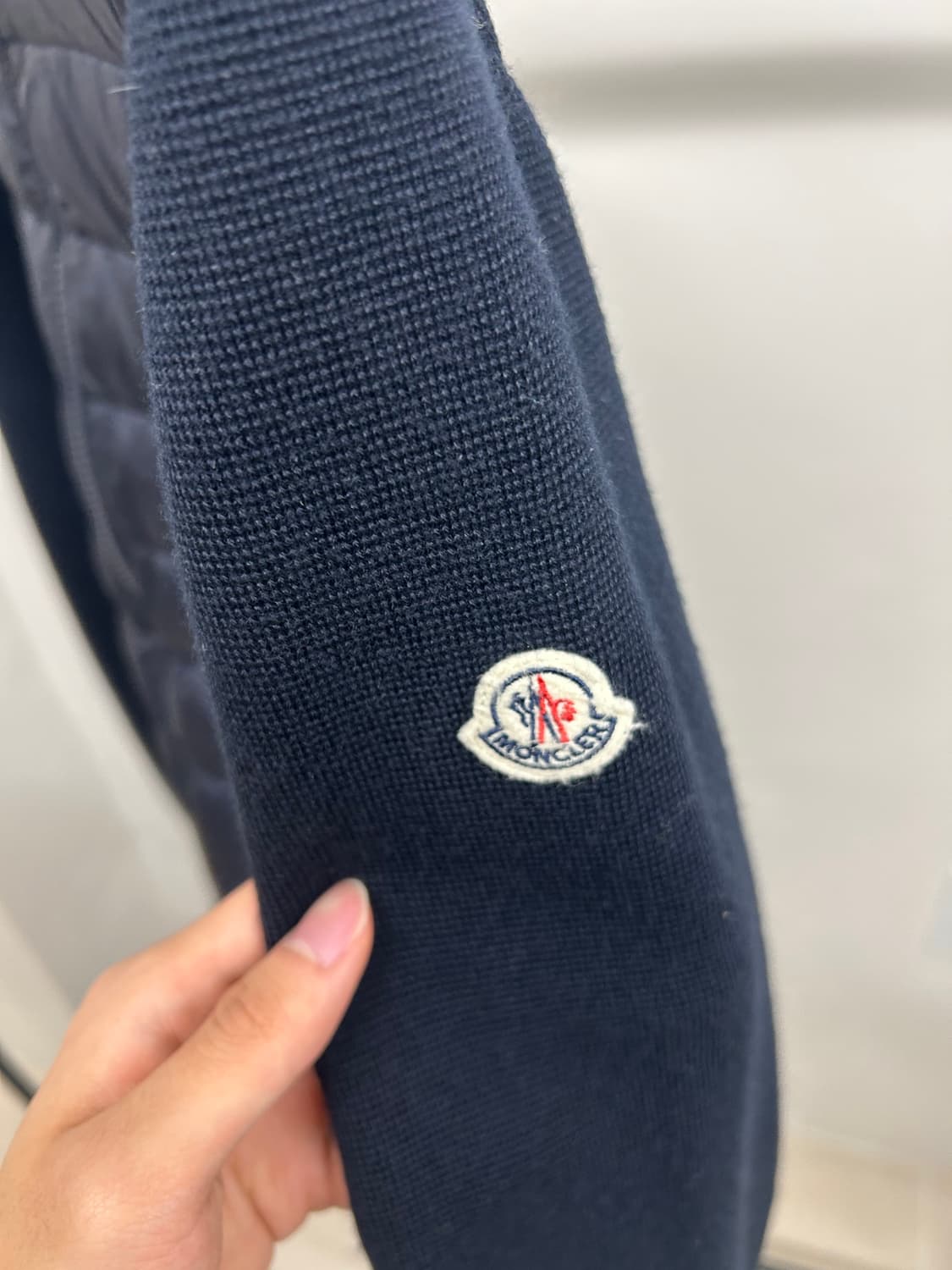 (2XL) 몽클레어 니트패딩 네이비 상품이미지3