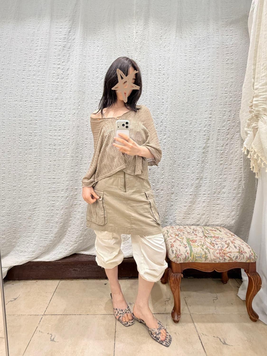 White cargo 2-way pants 상품이미지5