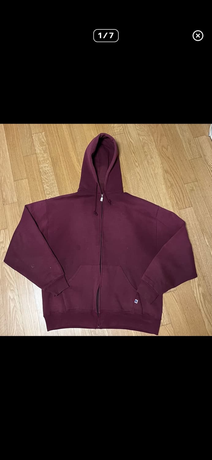 90s 러셀 빈티지 후드집업 상품이미지1