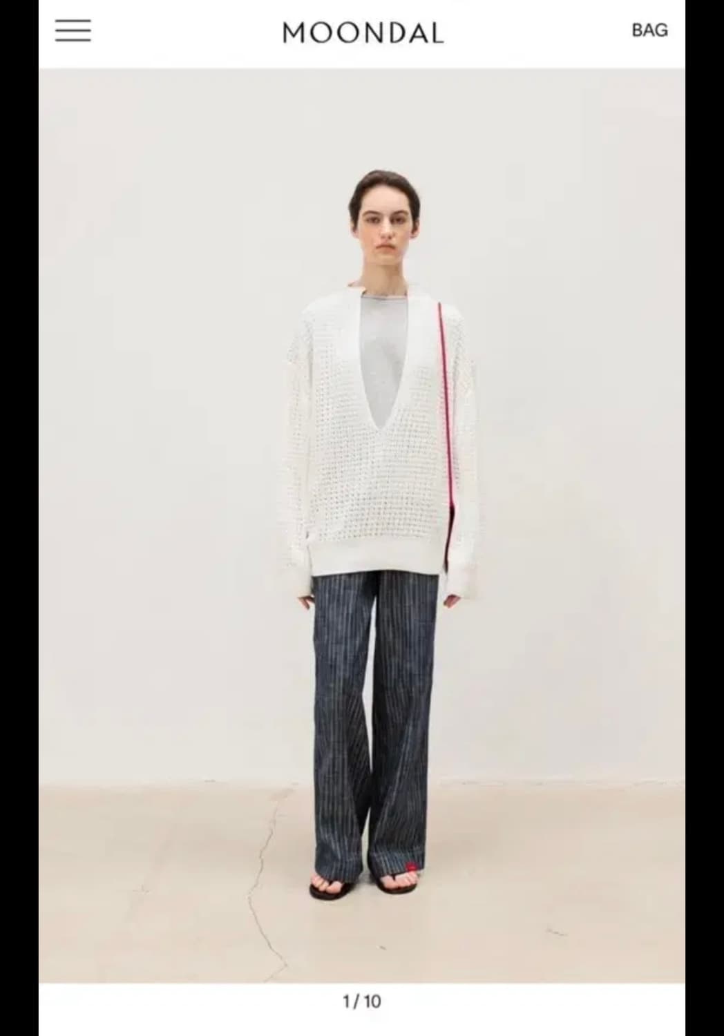 Scotch Netting Knit in White M 상품이미지1