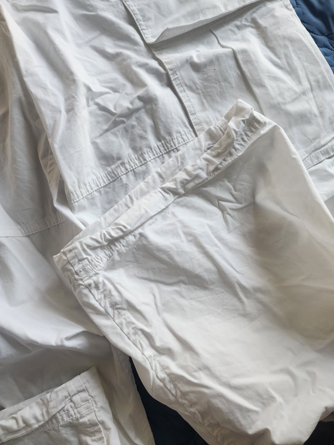 (새상품)코드그라피 와이드 파라슈트 카고 팬츠 오프화이트 L 상품이미지5