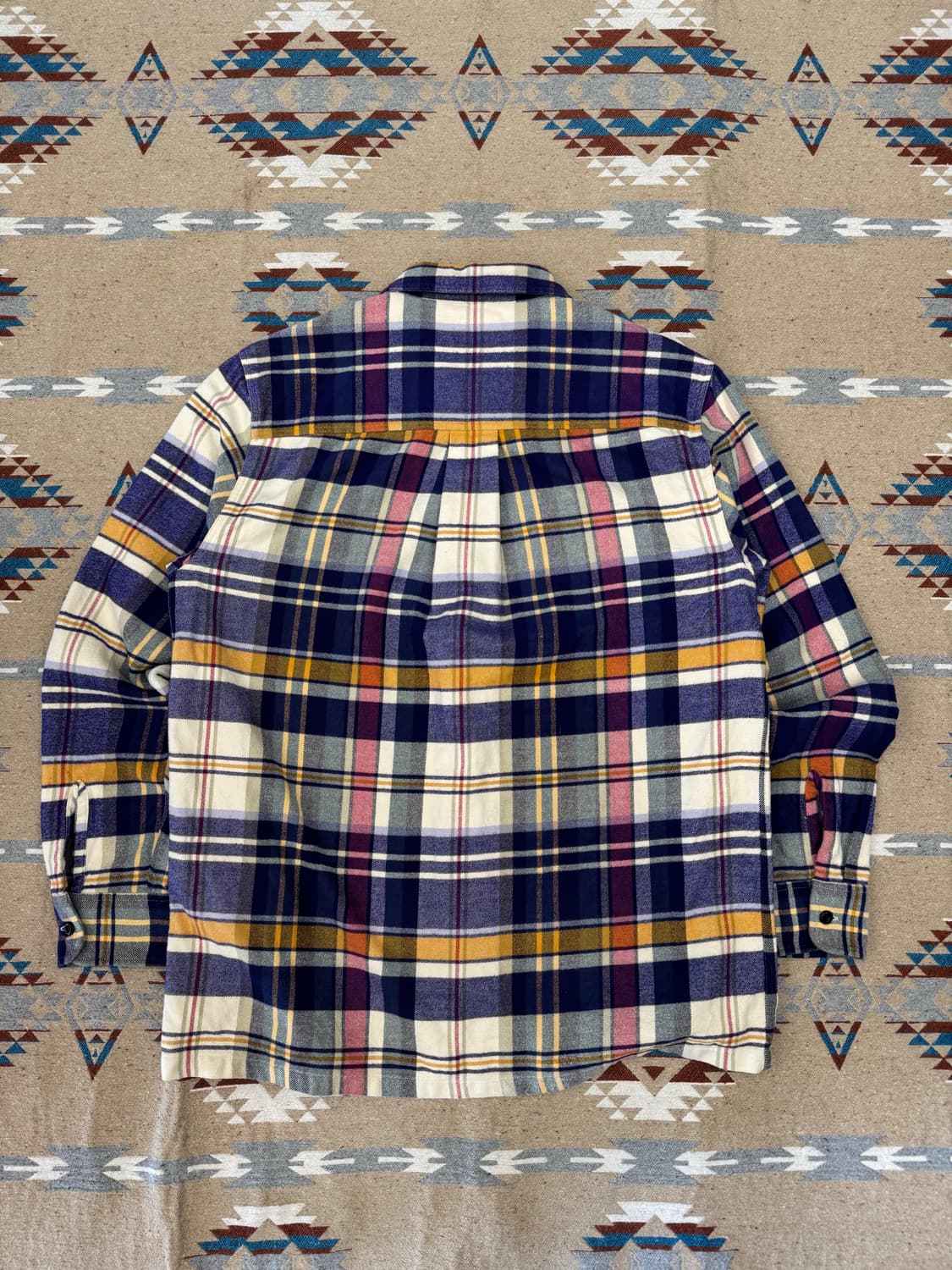 [M][100] 노아 플란넬 집업 체크 셔츠 상품이미지6