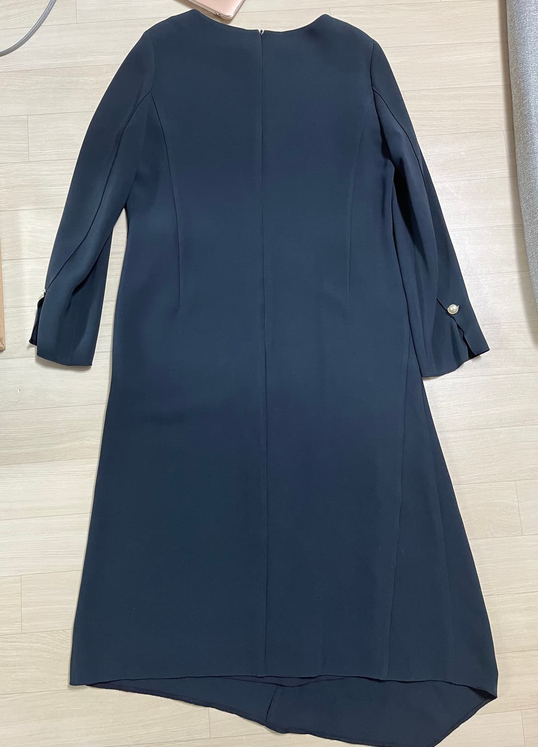 한섬 LÄTT BY T 롱 원피스 다크 그린 55사이즈 상품이미지2