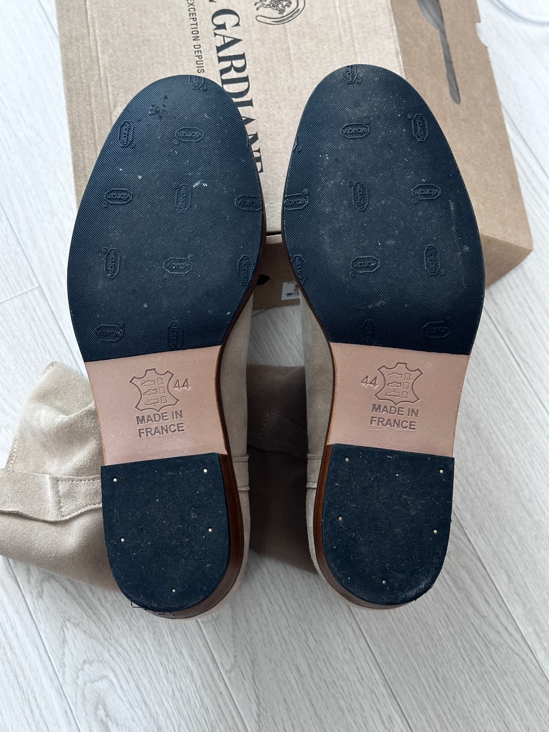 [44] La botte Gardiane 1/2 베이지 스웨이드 부츠 상품이미지5