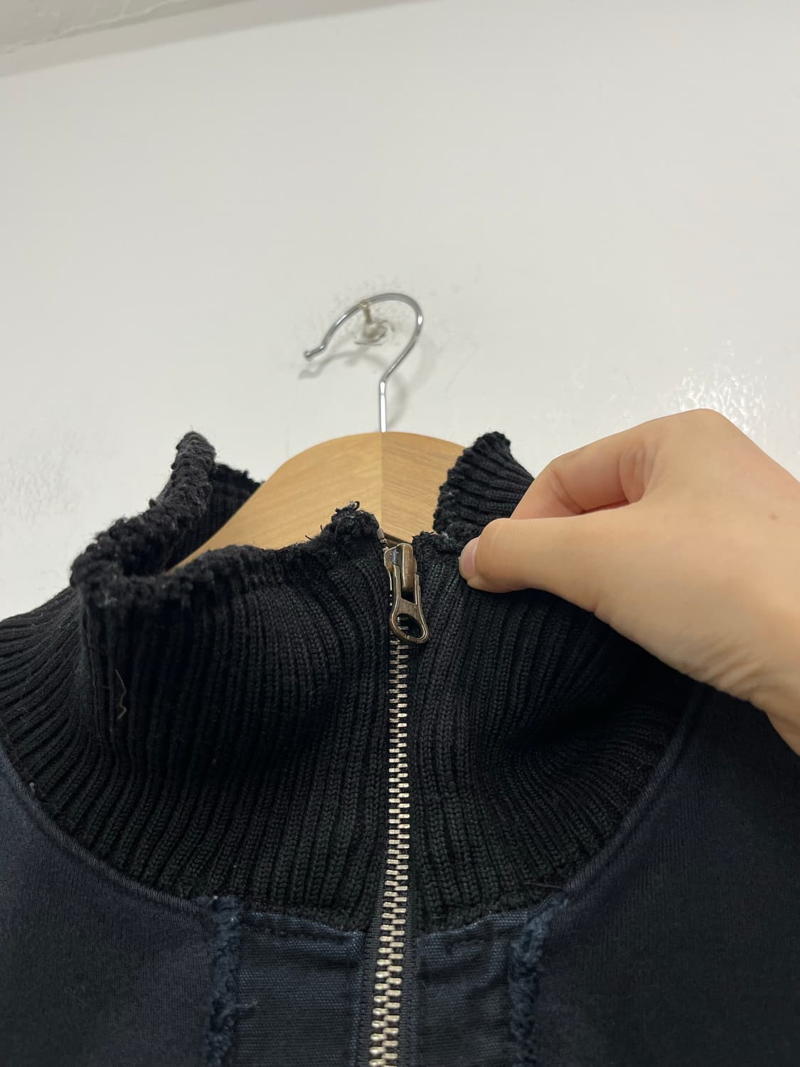 일본 빈티지 락펑크 포켓 코튼 집업 자켓 상품이미지5