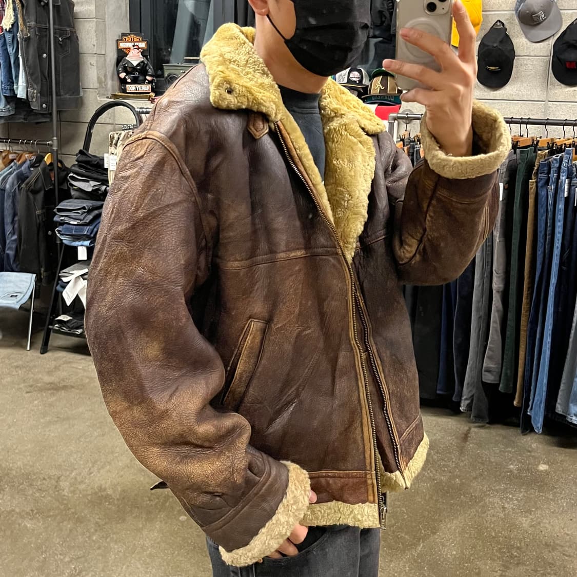 빈티지 B-3 양가죽 무스탕 (105) 상품이미지2