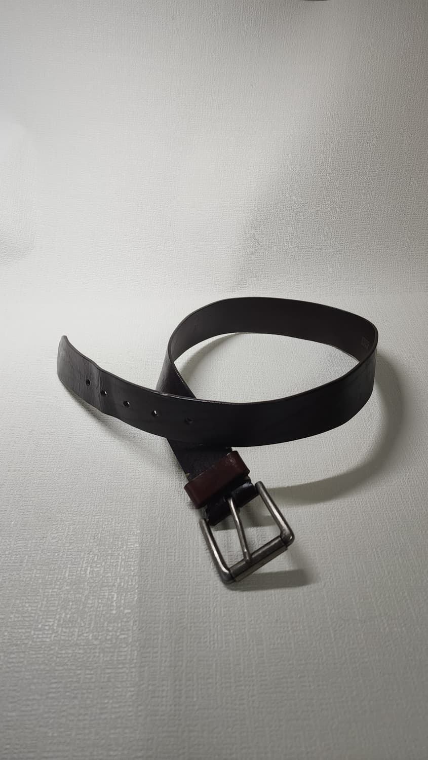 통가죽 벨트 브라운 색상 상품이미지1