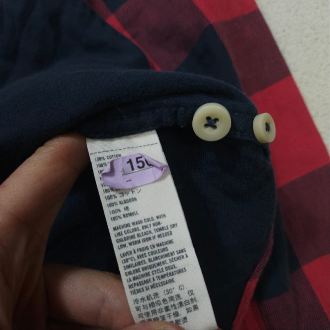 아베크롬비 체크 셔츠 M 상품이미지5