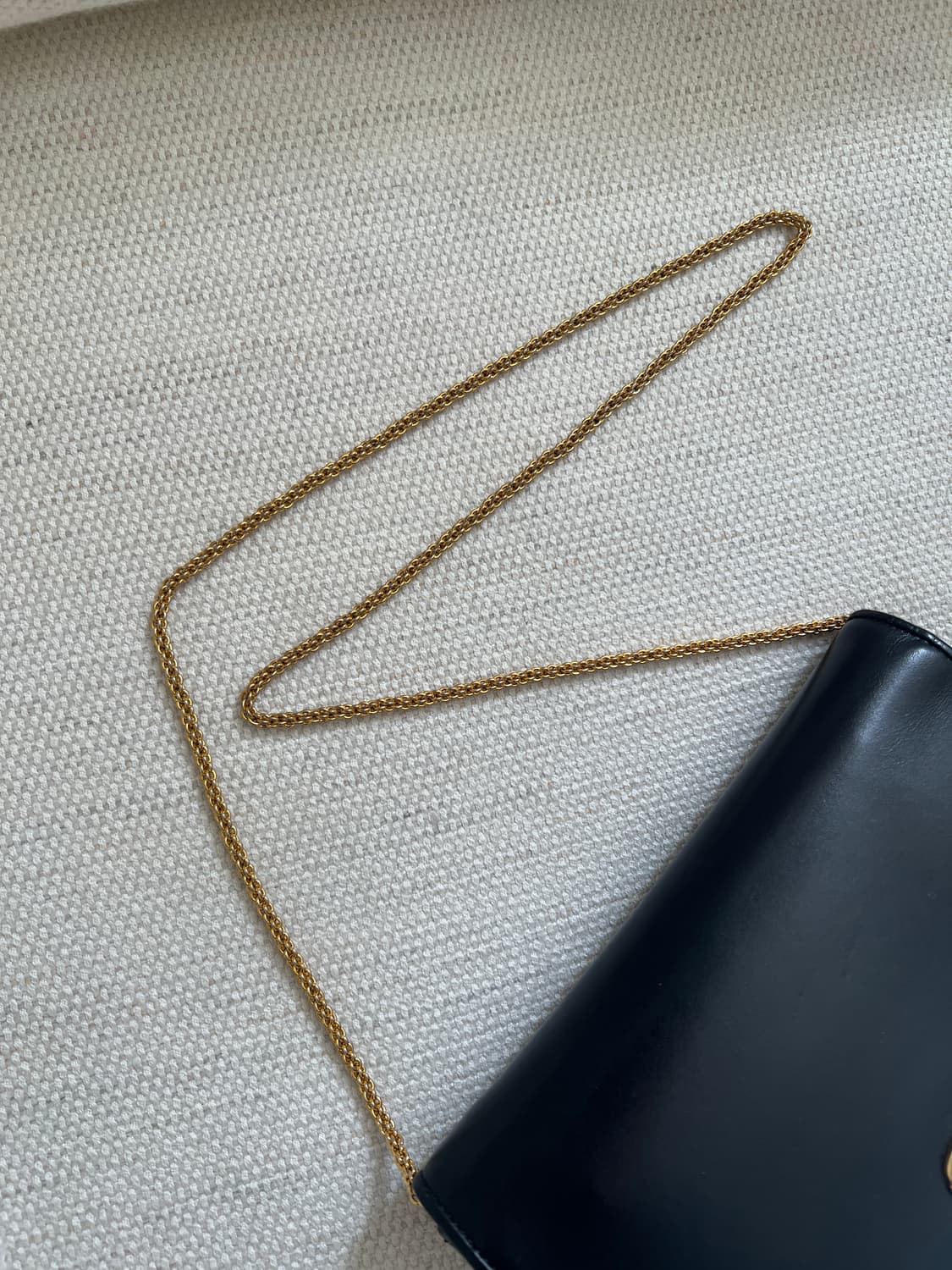 빈티지 셀린 골드 체인 레더 숄더백 상품이미지9