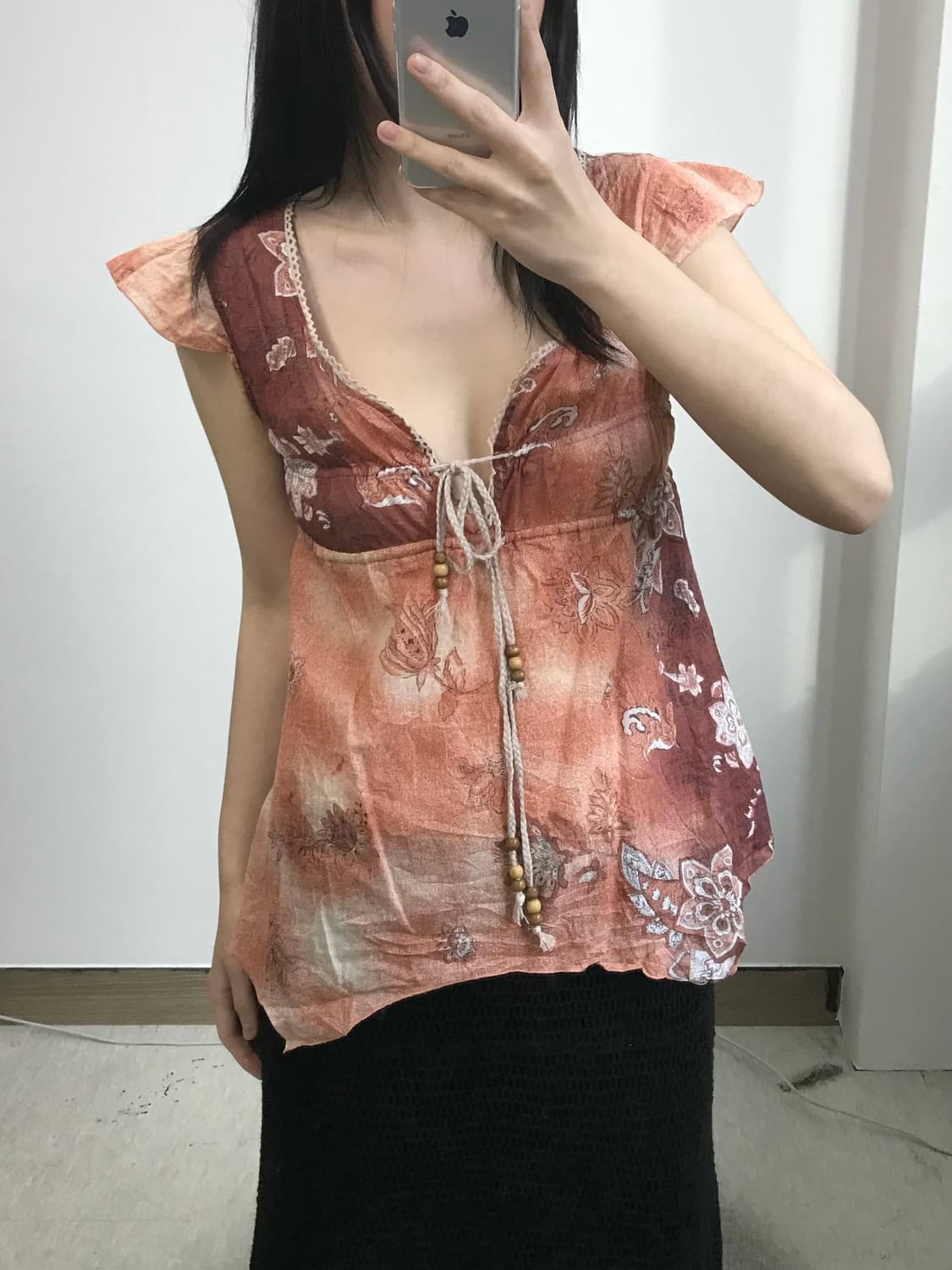 빈티지 보헤미안 블라우스 상품이미지1