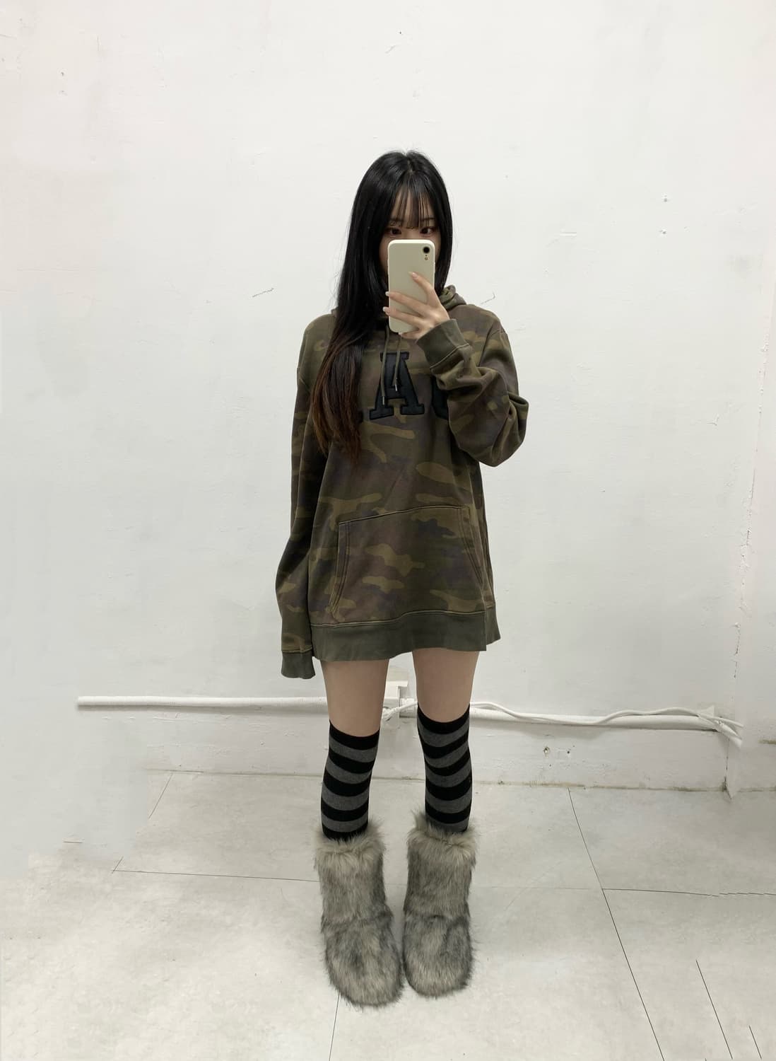 [GAP] 갭 카모 빅로고 후드티 상품이미지2