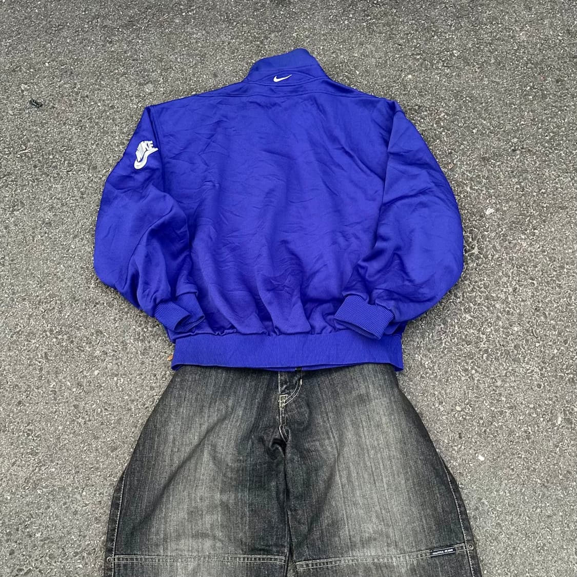 90s 나이키 재팬 올드스쿨 져지 트랙탑 자켓 XL 상품이미지4