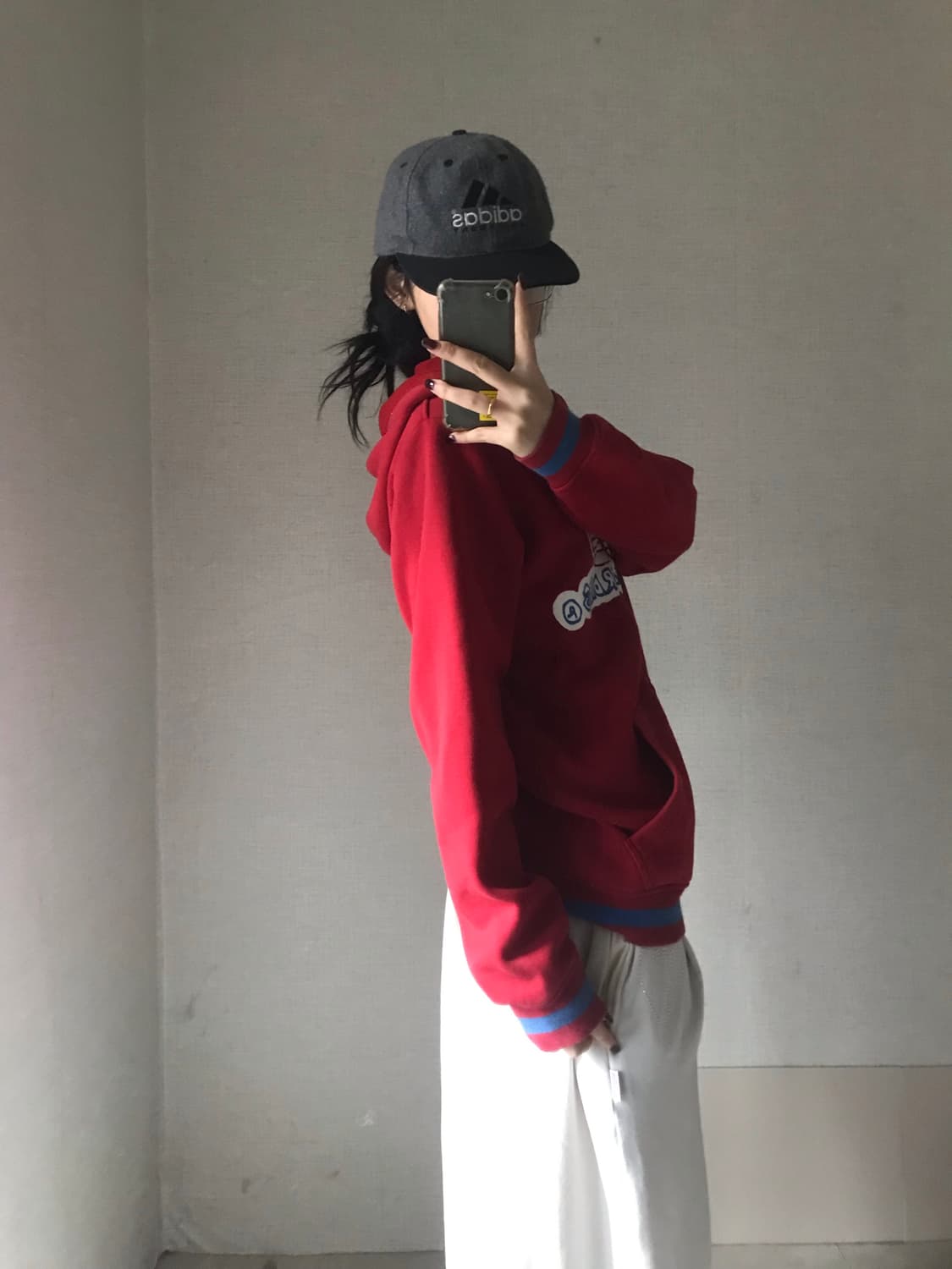 아디다스 레드 스케이트보딩 후드집업 상품이미지5