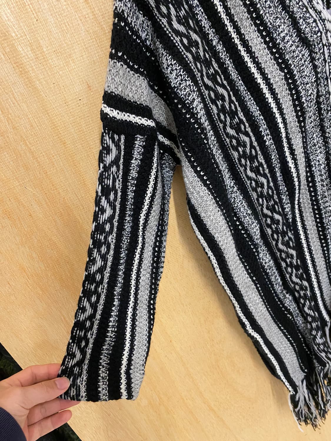 JOURNAL STANDARD fringe poncho 니트 프린지 판쵸 상품이미지5