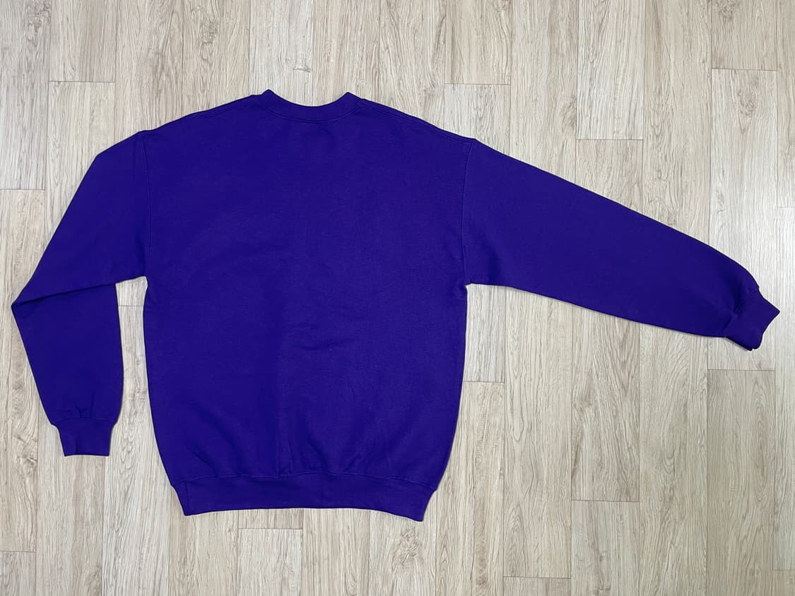 100) Vtg 길단 미대학 빅로고 퍼플 맨투맨(데드스탁) 상품이미지3