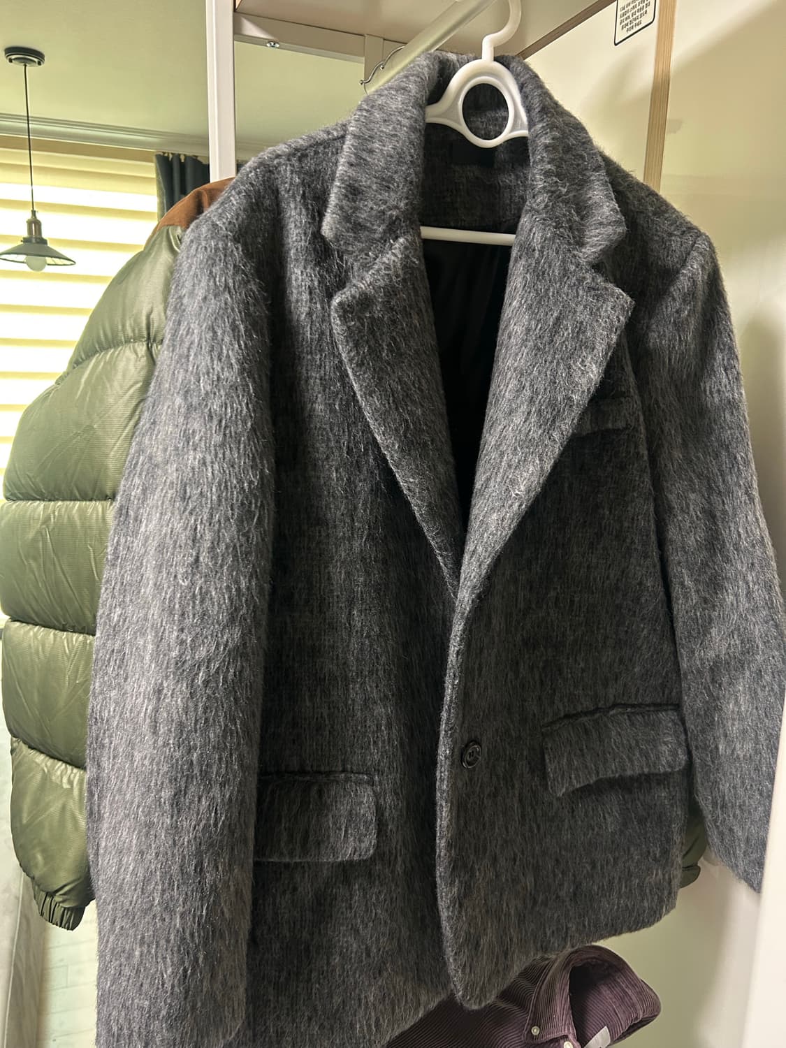 오도어 모헤어 울 자켓 상품이미지7