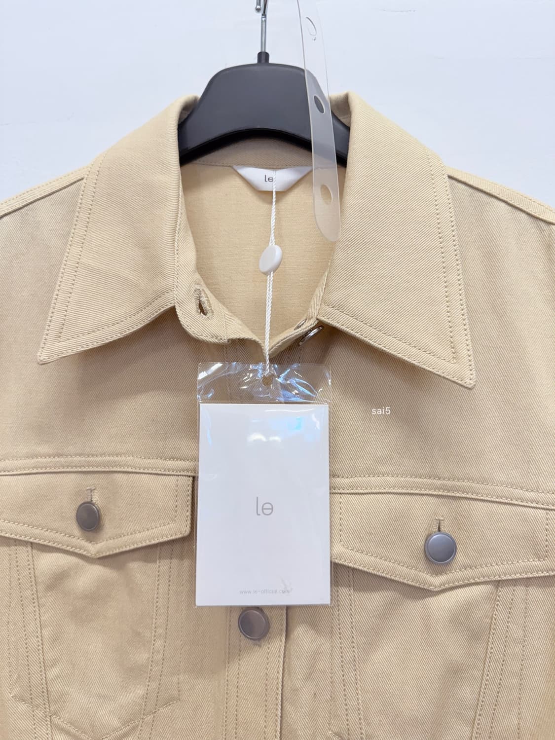 새상품 Le 르 버터옐로 면데님 원피스 상품이미지3