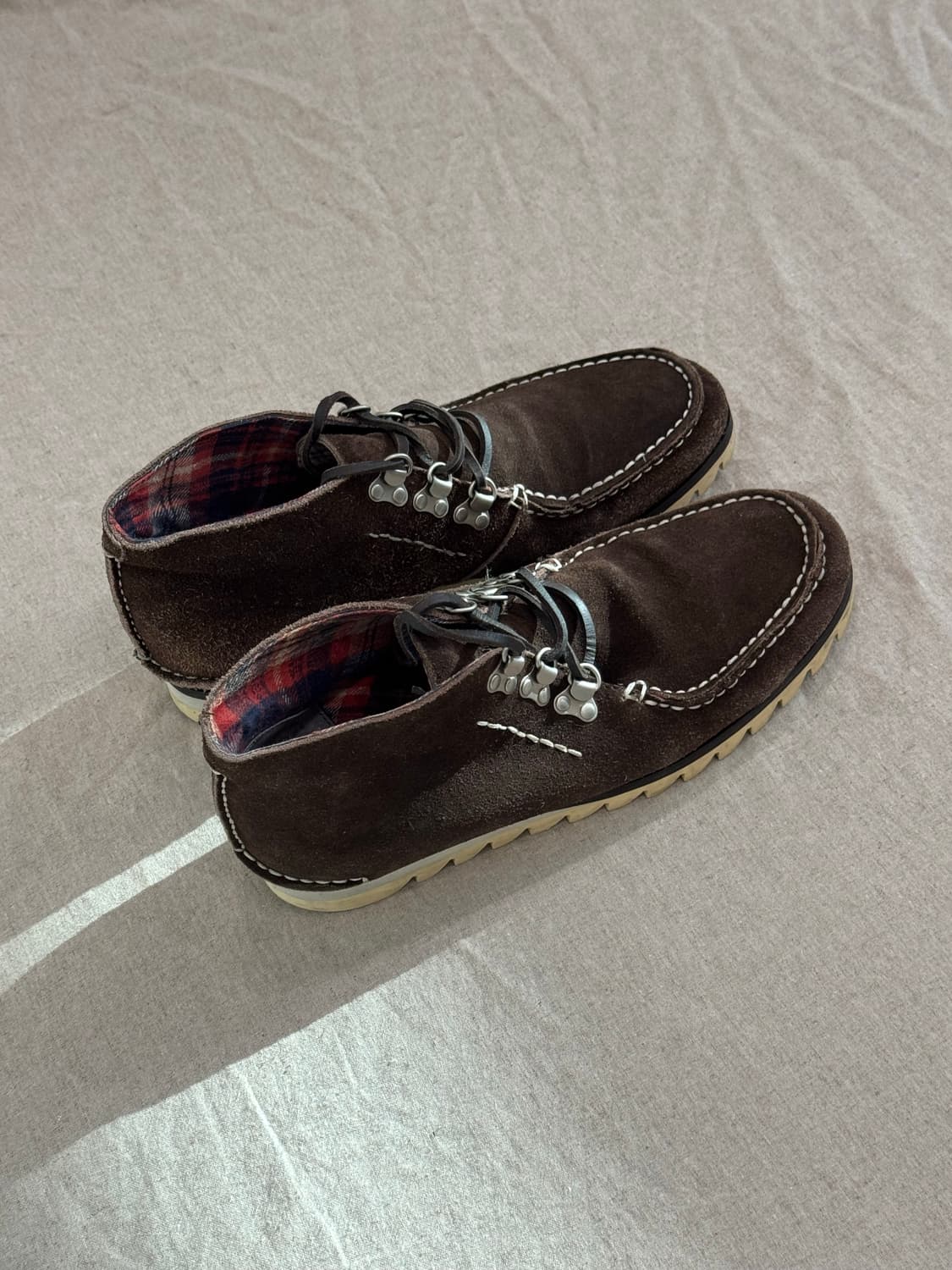 준야와타나베 브라운 스웨이드 슈즈 상품이미지2