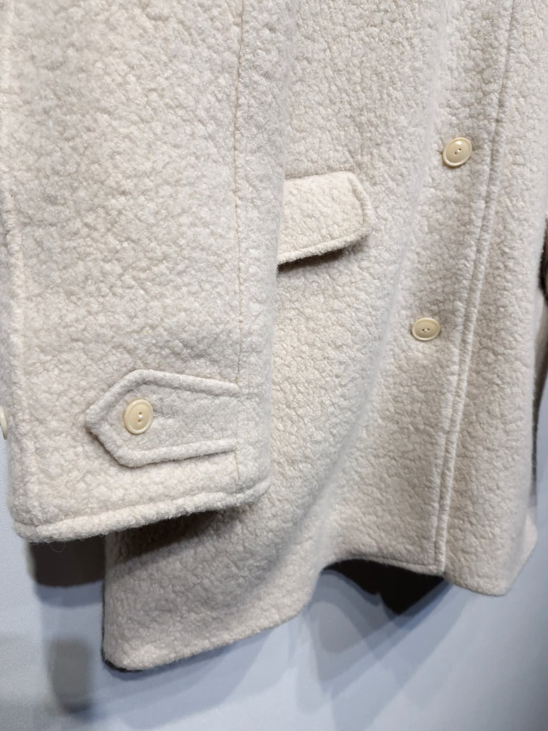 아워코모스 울 알파카 부클 하프 코트 상품이미지5