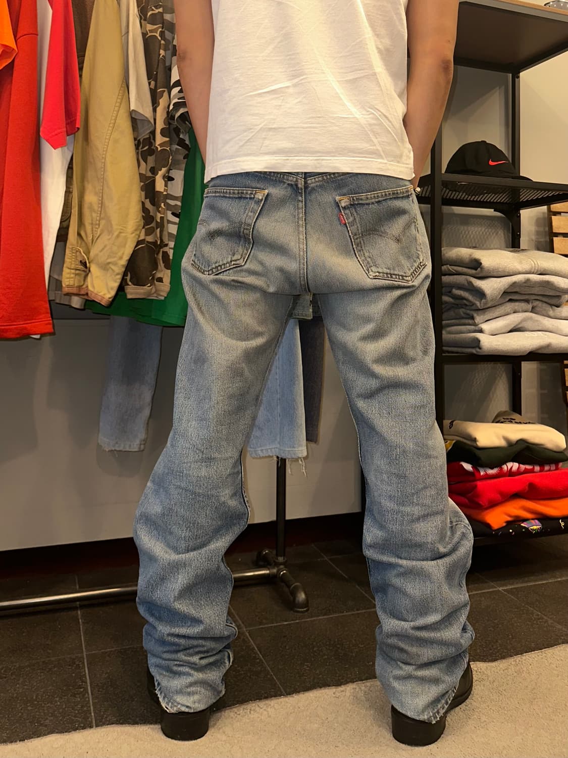 90’s Levi’s 501 273 distressed denim 상품이미지3