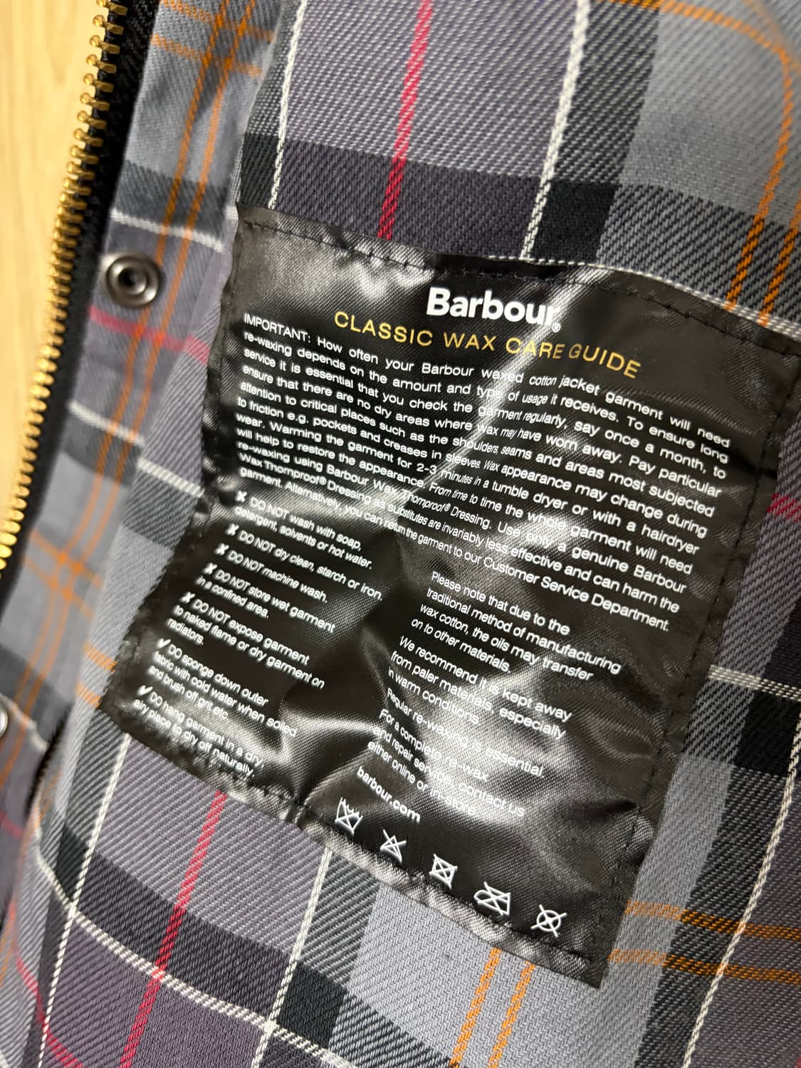 바버 뷰포트 블랙 왁스 자켓 42size (100-105) 실착 5회 상품이미지4