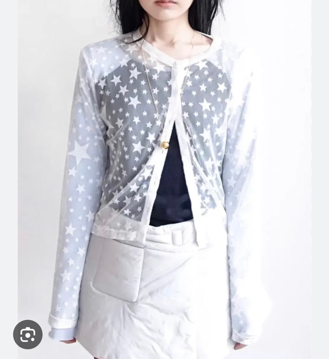 샵페어리 스타 매쉬 가디건 상품이미지1