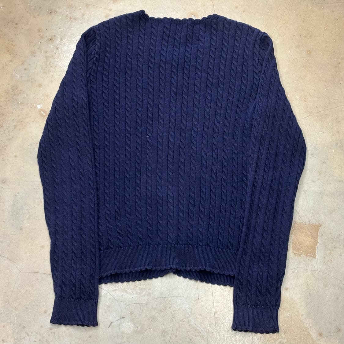 XL 폴로랄프로렌 여성용 네이비 니트 가디건 상품이미지3