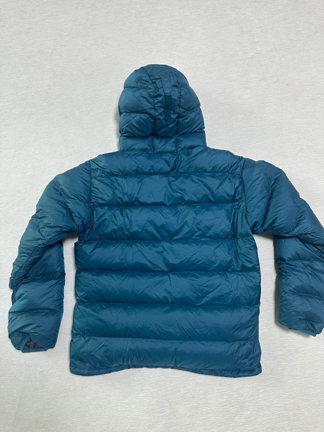 (L)몽벨 알파인 일본 빈티지 경량 다운 패딩 아쿠아블루 상품이미지3