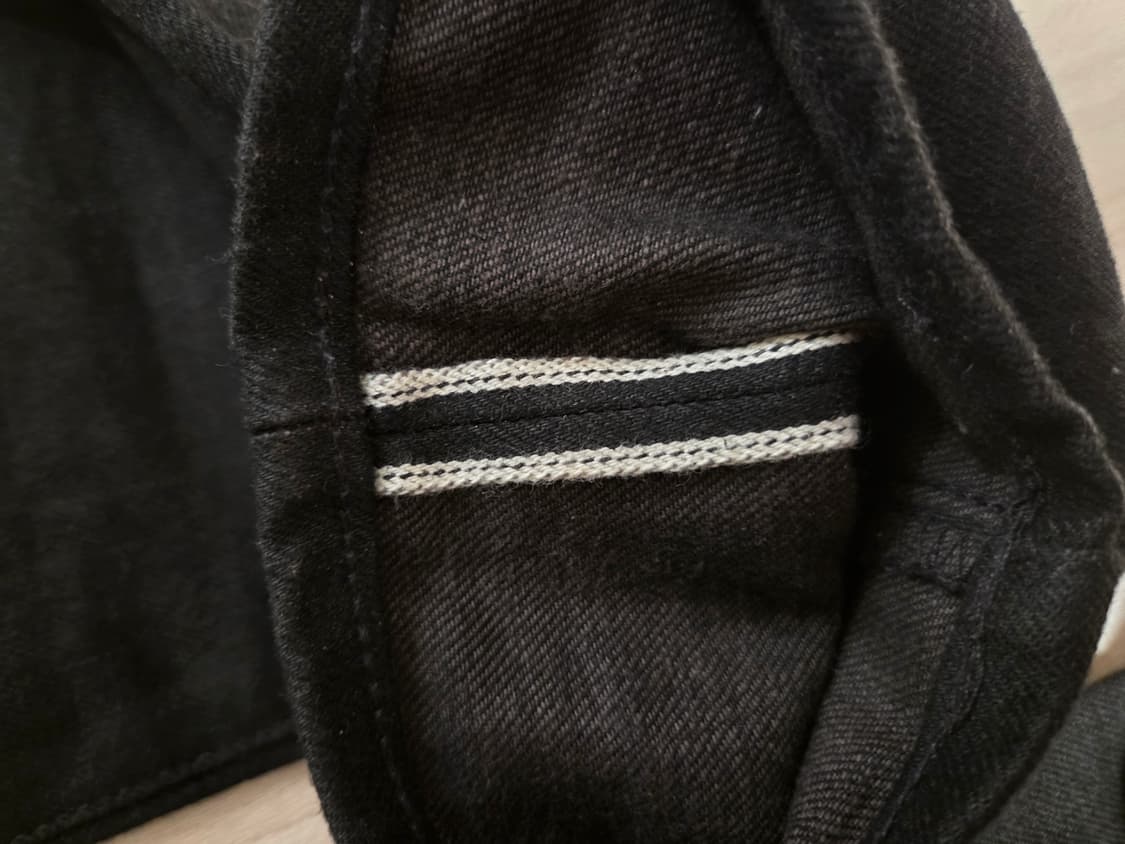 RRL 더블알엘 블랙온블랙 셀비지 데님 팬츠 30 상품이미지6